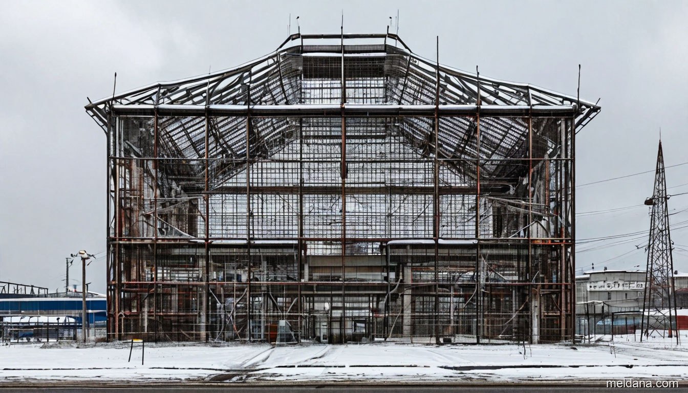 Защитная ограждающая конструкция ЗАСЛОН вокруг промышленного объекта