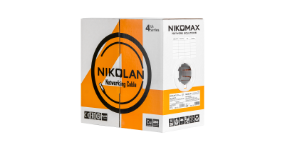 Кабель NIKOLAN F/UTP, 4 пары, Кат.5e, 24 AWG, внутренний, PVC, 305м/100м 