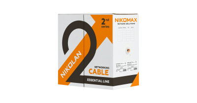 Кабель NIKOLAN U/UTP, 4 пары, Кат.6, 24 AWG, внутренний, LSZH 